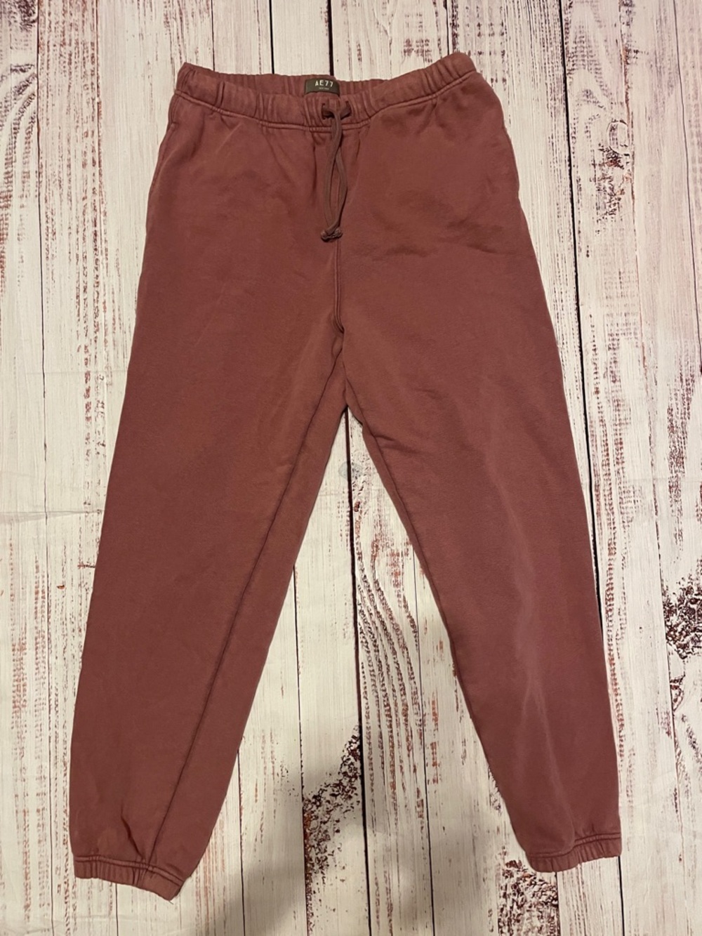 American Eagle Outfitters Women's Dusty Rose Jogger Sweatpants AE77 oversized